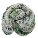 Rare and Exotic Beast: Silver Sand with Bits- Jetsam Merino Sock