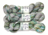 Rare and Exotic Beast: Silver Sand with Bits- Jetsam Merino Sock