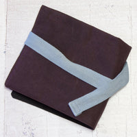 Dry Oilskin Needle Roll - Aubergine / Pink Sunflowers