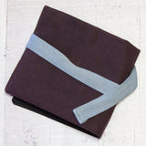 Dry Oilskin Needle Roll - Aubergine / Pink Sunflowers