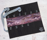 Dry Oilskin Needle Roll - Aubergine/purple dreamscape