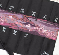 Dry Oilskin Needle Roll - Khaki Green / Purple Dreamscape