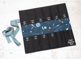 Dry Oilskin Needle Roll - Old Gold / Retro Space